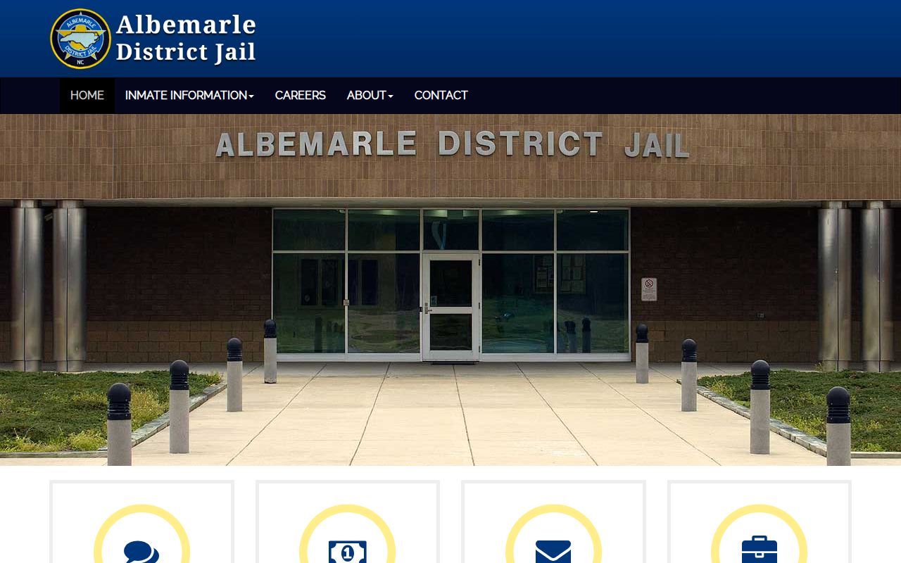 Albemarle District Jail official Camden County custody source